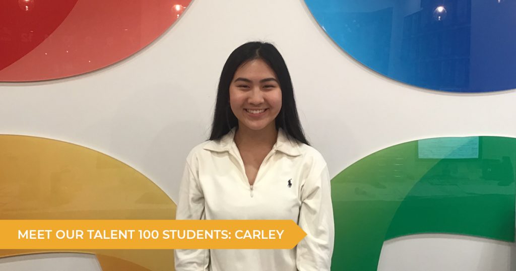 Meet our Talent 100 Student: Carley