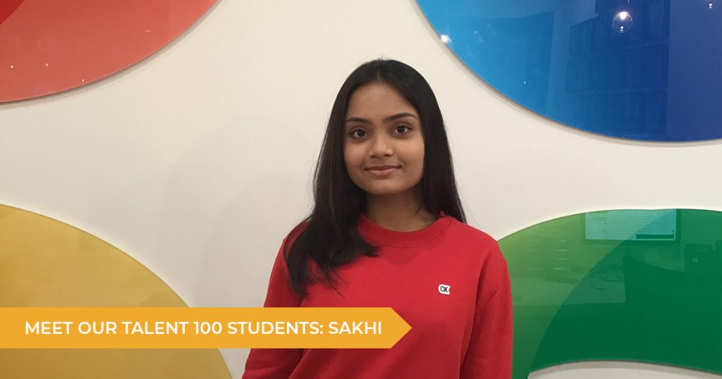 Meet our Talent 100 Student: Sakhi